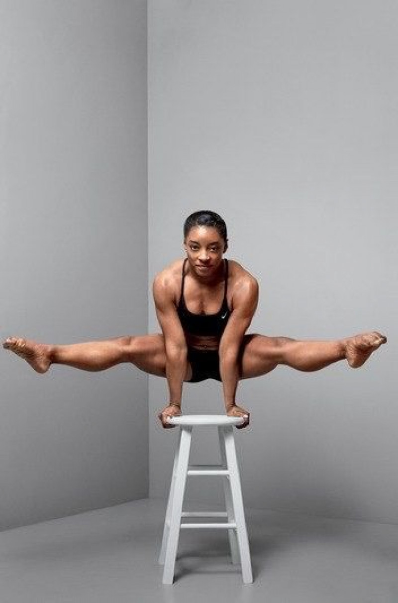 simone biles the best gymnast of all time, nimble sports, olympic games, simone biles, black crop top