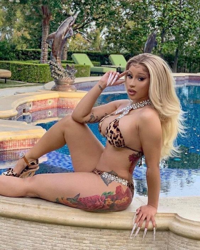 hip hop music, swimsuit top, cardi b