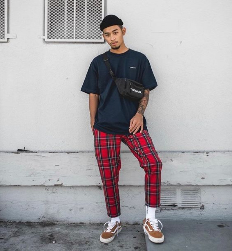 Plaid Pants Outfit For Men