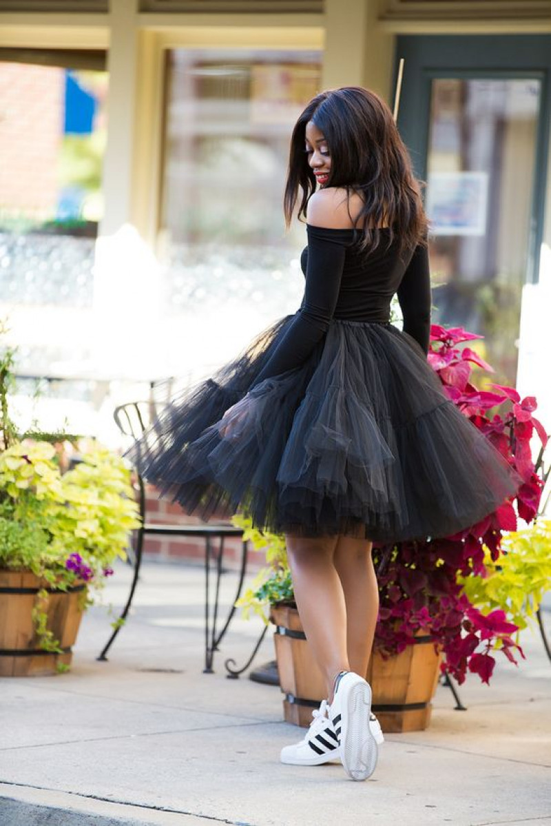 tulle skirts with Black Top