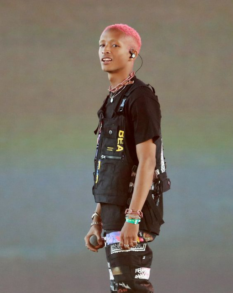 jaden smith, black t-shirt