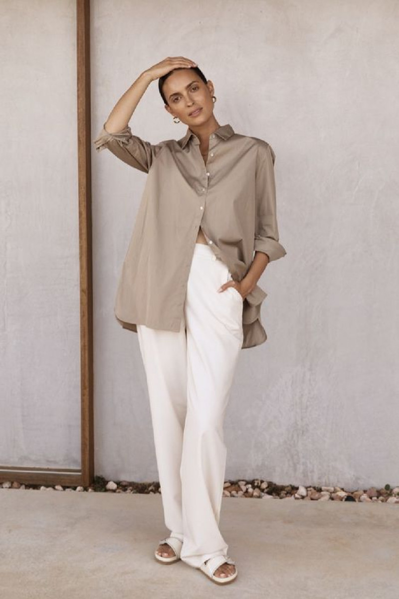 Taupe Blouse