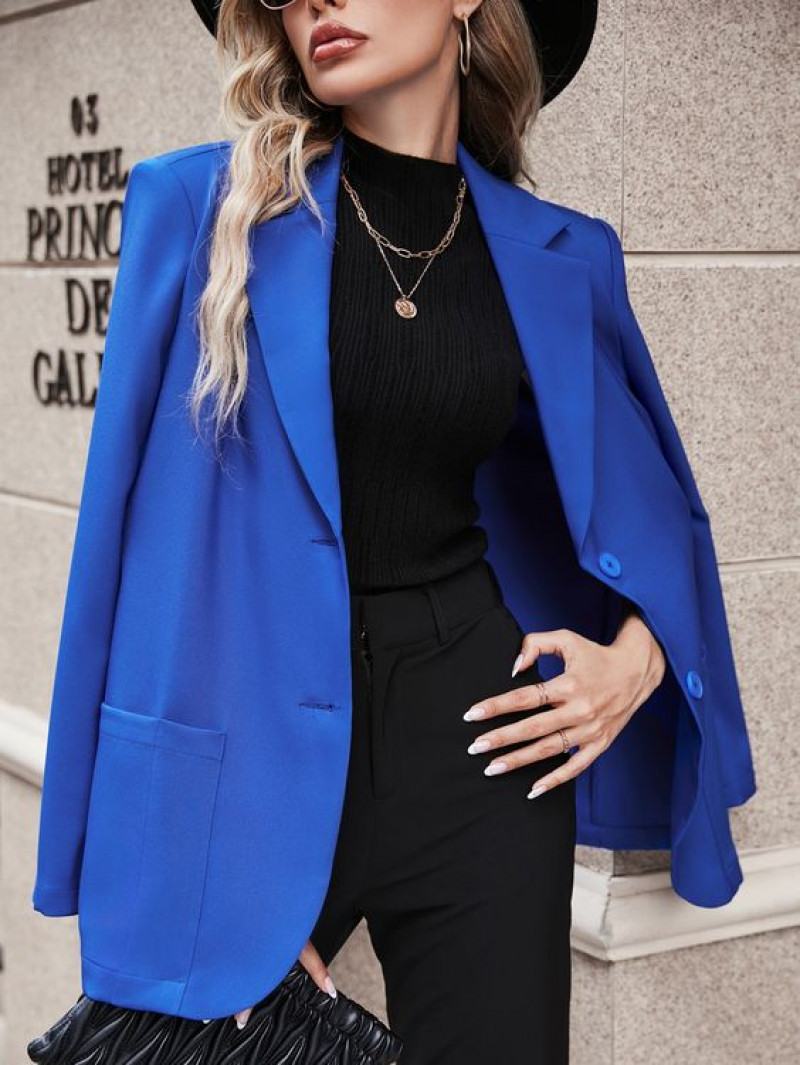 cobalt blue, business casual, women's suits