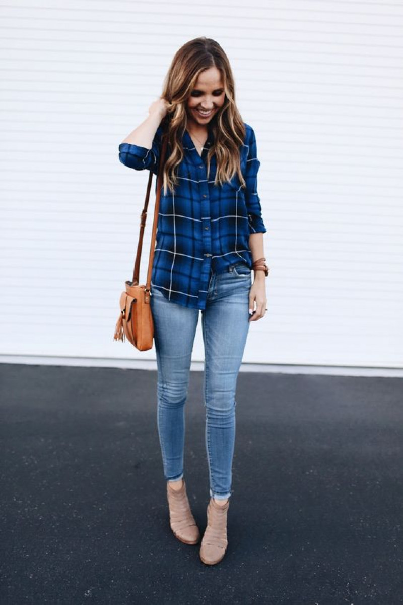 jeans, blue shirt, light blue casual trouser, beige casual boot chelsea and ankle boot