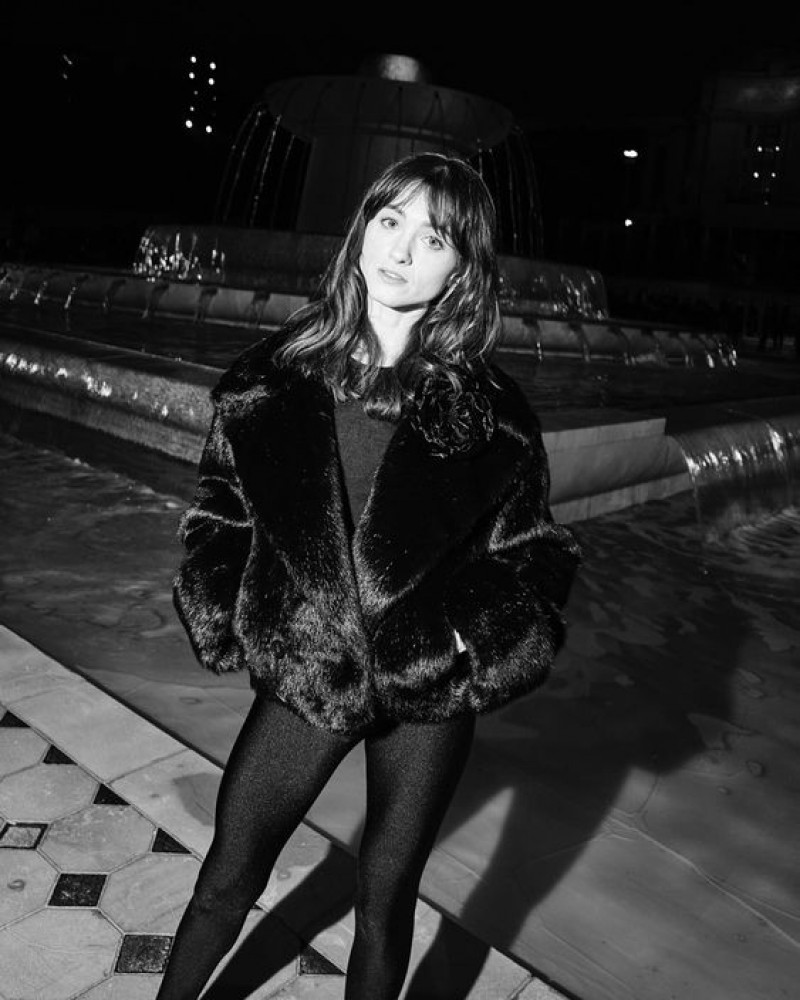 Natalia Dyer's Sexy Black Look At YSL