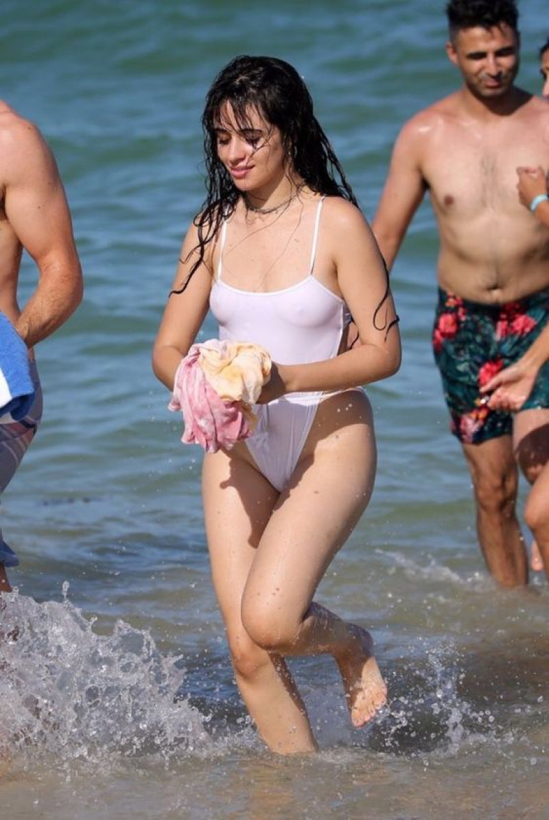 singer-songwriter, people on beach, camila cabello