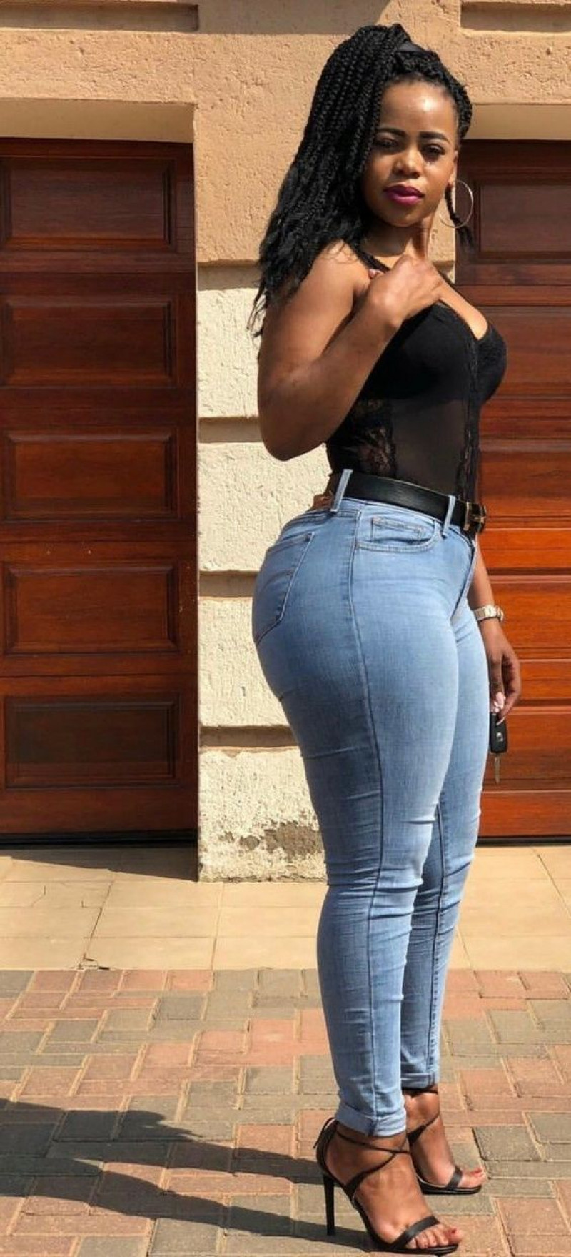 black girls in tight jeans